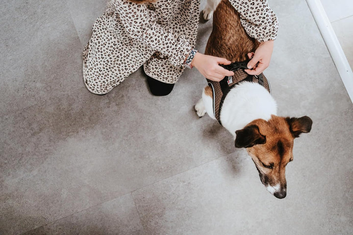 HUNTER HILO COMFORT Geschirr für kleine Hunde mit Netzmaterial und reflektierenden Elementen, braun,