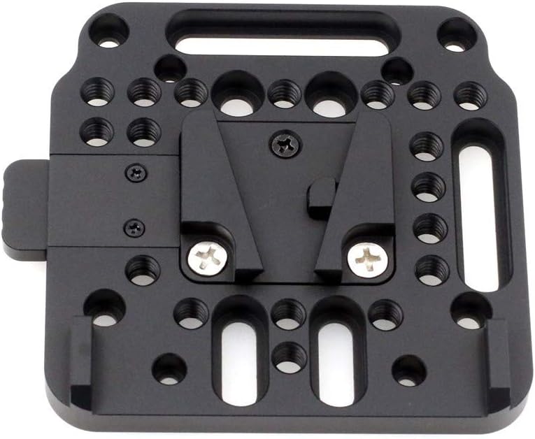HangTon Universal weiblich V-Lock Plate Kit Schnellspanner Montagesatz für V-Mount Batterie (schwarz