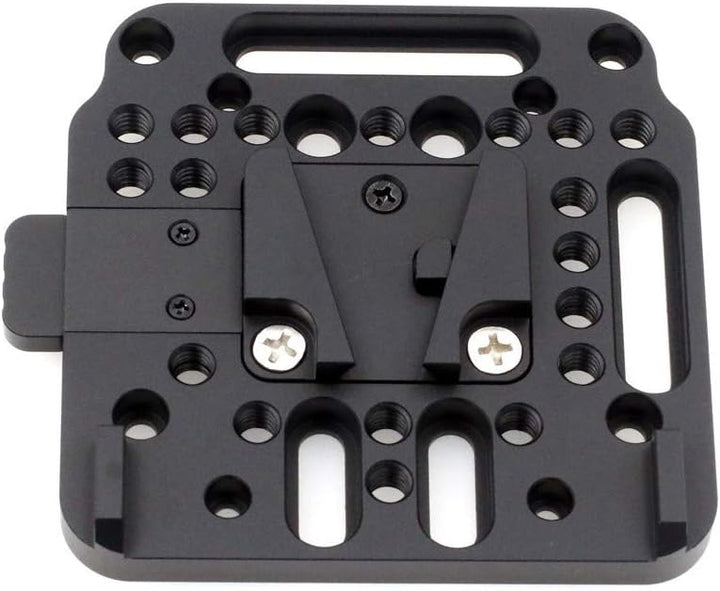 HangTon Universal weiblich V-Lock Plate Kit Schnellspanner Montagesatz für V-Mount Batterie (schwarz