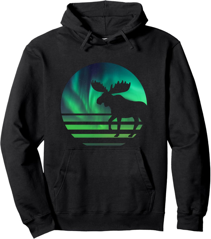 Elch Herzschlag Rentier Hirsch Geweih Scandinavia Pullover Hoodie