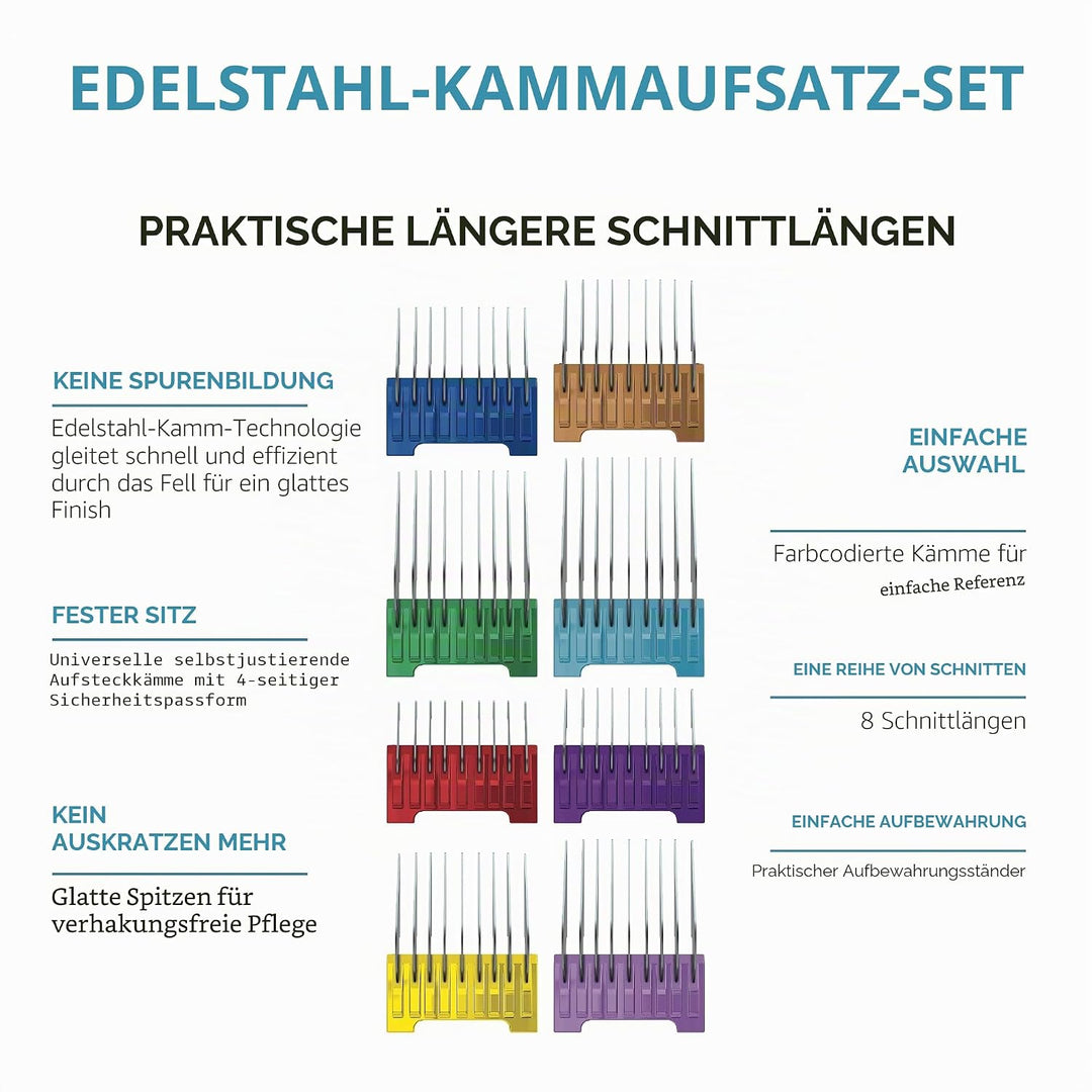 WAHL Arco Kamm-Set, aus Edelstahl Special