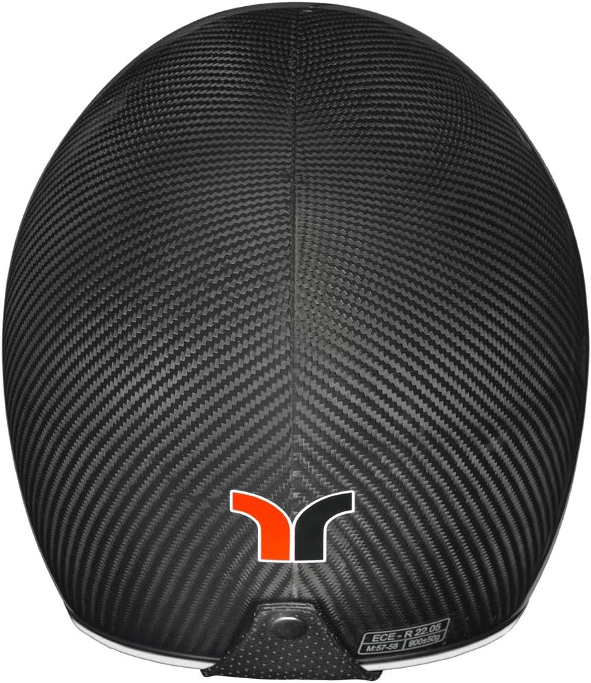 rueger-helmets Carbon Jethelm Integralhelm Motorradhelm Chopper Café Racer Sonnenvisier Bobber RC-59