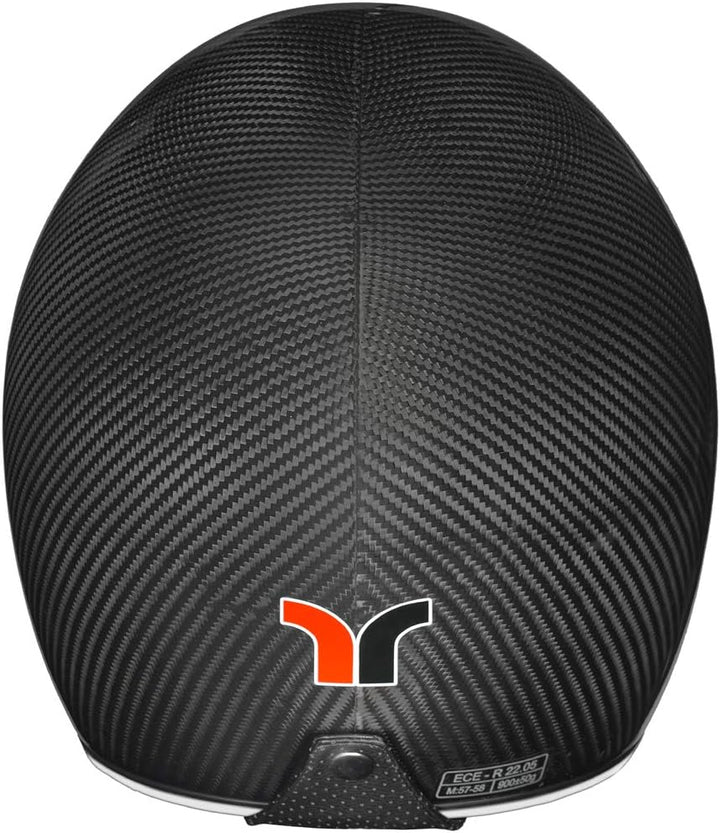 rueger-helmets Carbon Jethelm Integralhelm Motorradhelm Chopper Café Racer Sonnenvisier Bobber RC-59