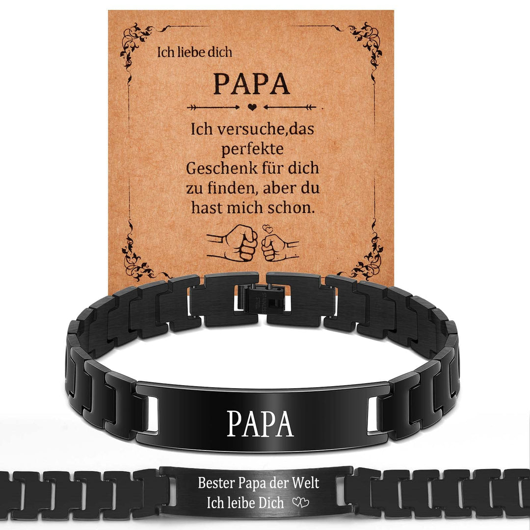 CheersLife Knotenarmband Geschenk Für Männer Braun Geflochtenes Leder Edelstahl Unendlichkeit Armbän
