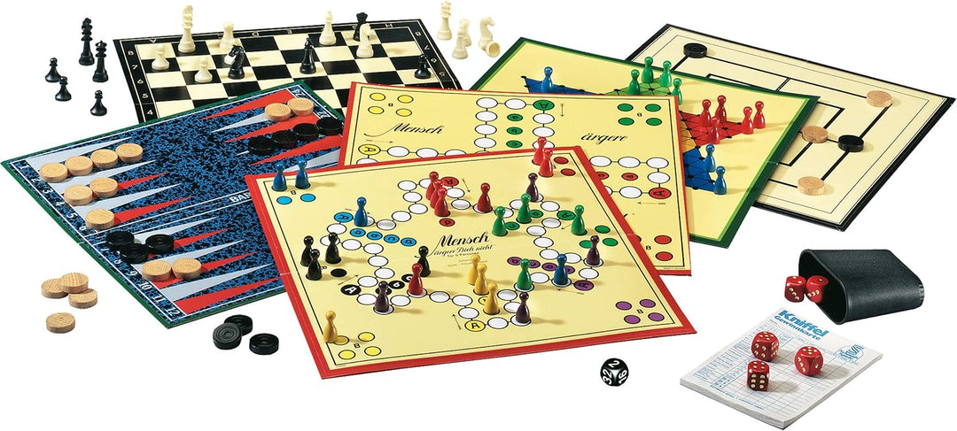 Schmidt Spiele 49120 Spiele Klassiker, Spielesammlung, 2 bis 6 Spieler, Spiele Klassiker