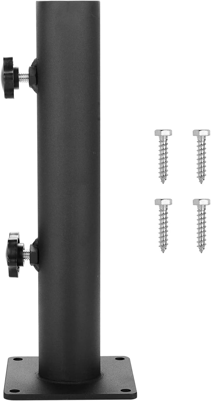 VANROUG Robuster quadratischer Sonnenschirmständer Sonnenschirmfuss aus Stahl mit verstellbarem Knau