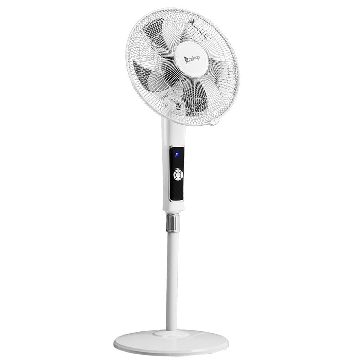 LEADZM Standventilator Leise mit Fernbedienung,3 Geschwindigkeitsstufen,7,5H Timer,117-134 cm höhenv
