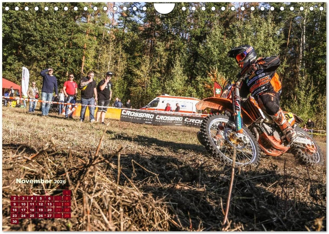 Enduro Mit Speed durch`s Gelände (Wandkalender 2026 DIN A4 quer), CALVENDO Monatskalender: Spannende