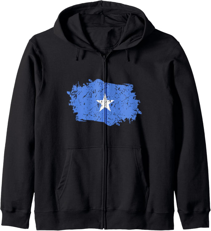 Somalia Flagge Design Grunge Landesflagge Somalia Kapuzenjacke