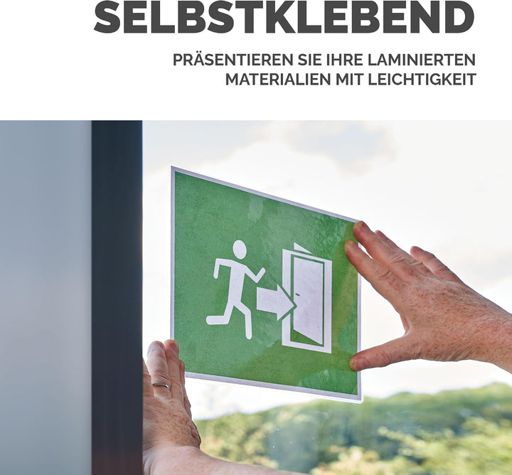 Fellowes Laminierfolie A3, 80 Mikron (2 x 80 mic), Heisslaminierfolien mit selbstklebender Rückseite