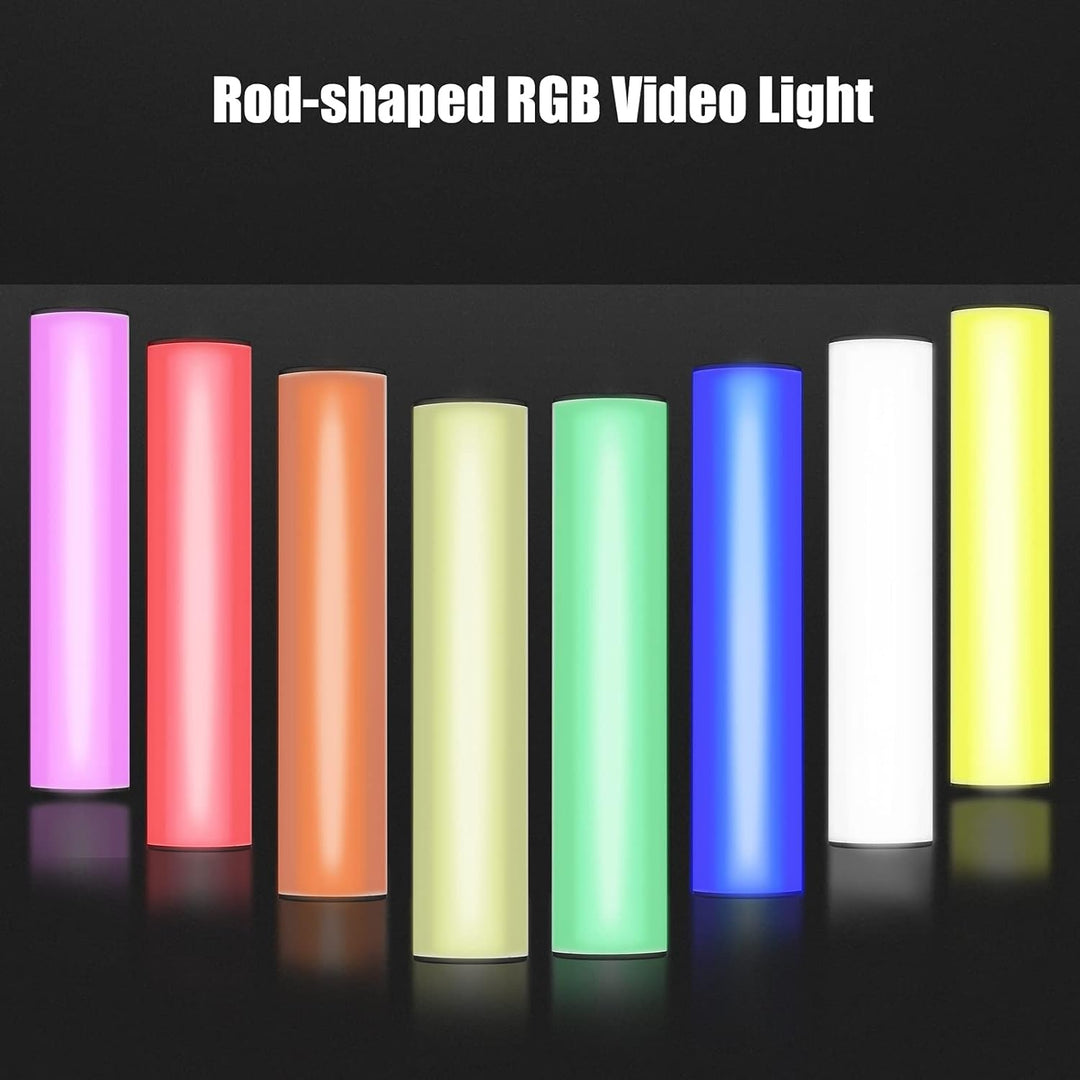 Andoer LED Videoleuchte, USB RGB Lichtstab 2500K-9000K Dimmbar Handheld Fotografie Licht 20 Lichteff