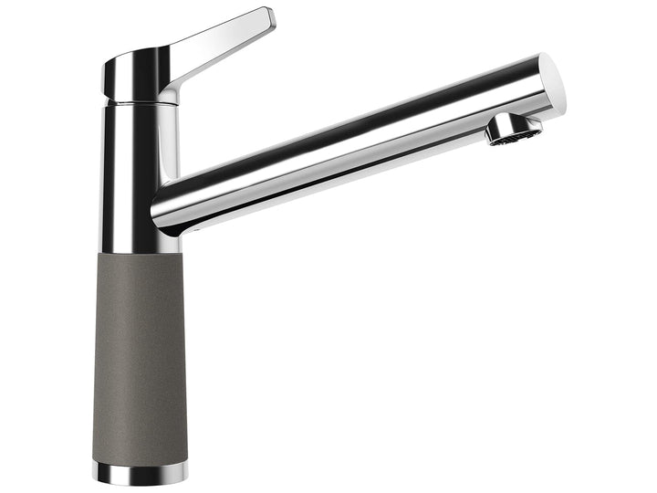 Schock Küchenarmatur SC-510 Asphalt – Hochdruck Armatur CRISTALITE mit Festauslauf und Standard Norm