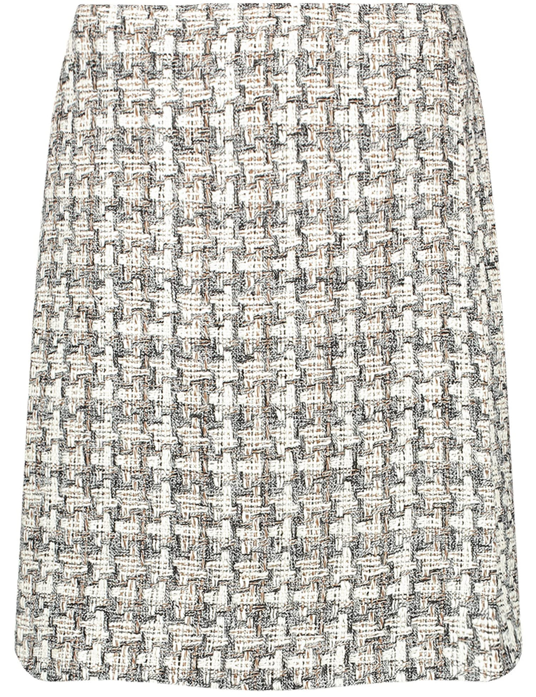 Taifun Damen Rock 42 Offwhite Gemustert, 42 Offwhite Gemustert