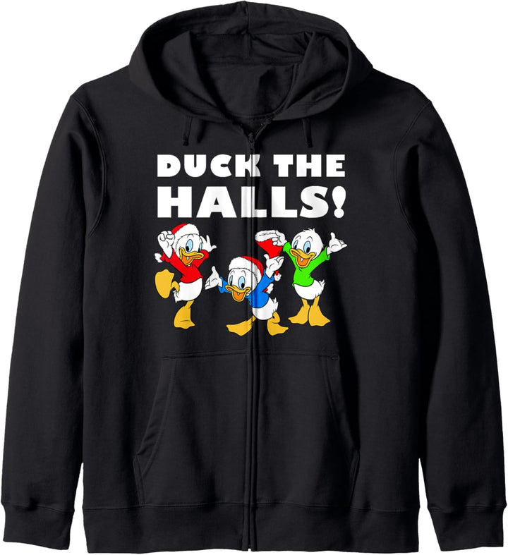 Disney Huey Dewey und Louie Duck The Halls Weihnachten Kapuzenjacke