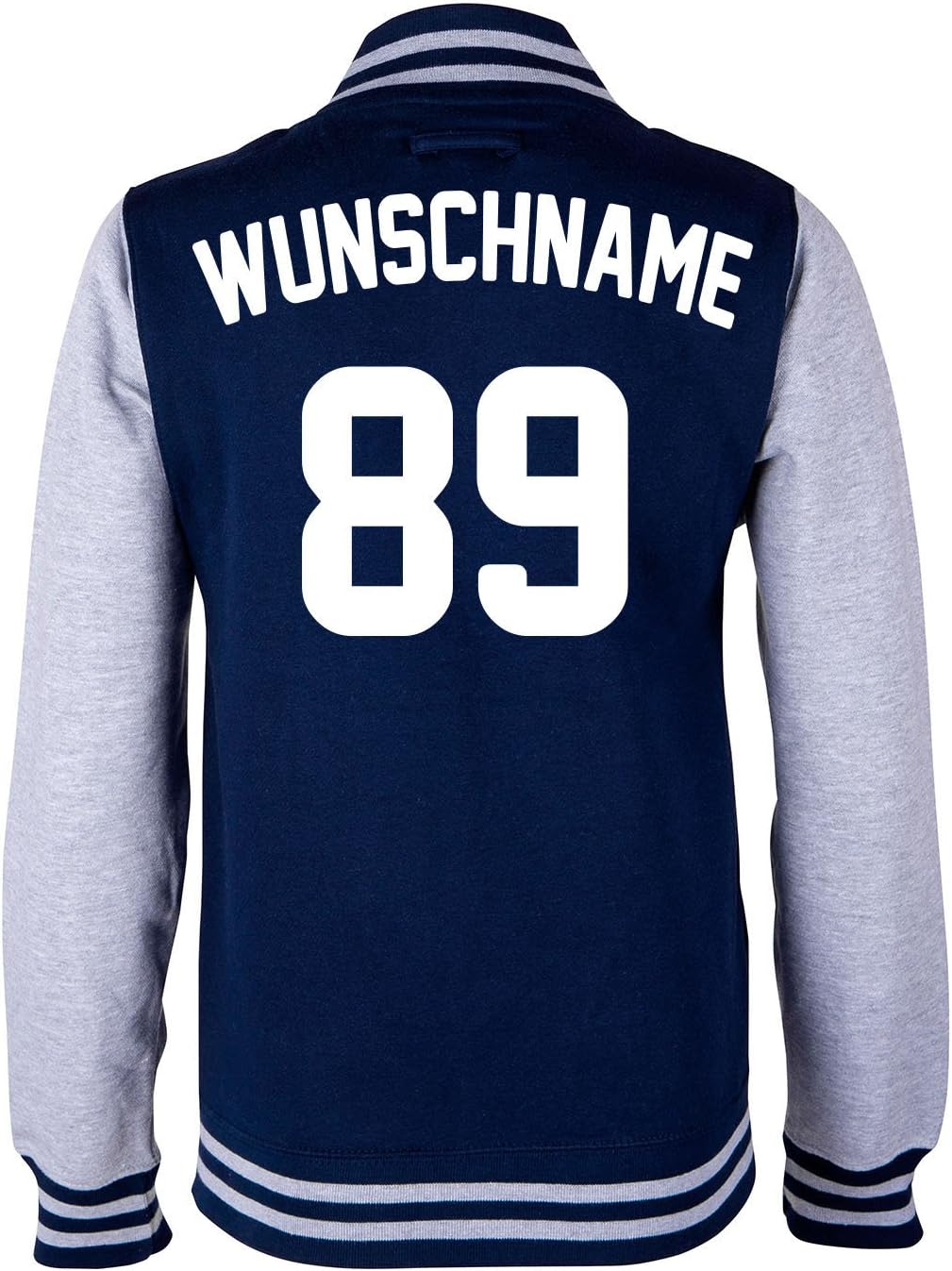 EZYshirt® Damen Herren Kinder College Jacke Athletic mit Wunschnamen und Wunschnummer | Baseball Jac