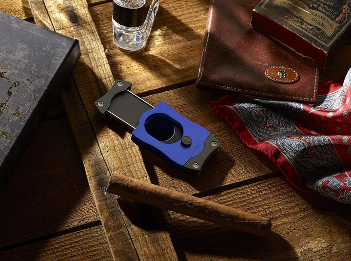 Colibri S-Cut Zigarrenschneider - Klassischer Gerader Schnitt - Bis zu 66 Ringmass Zigarren - Ergono