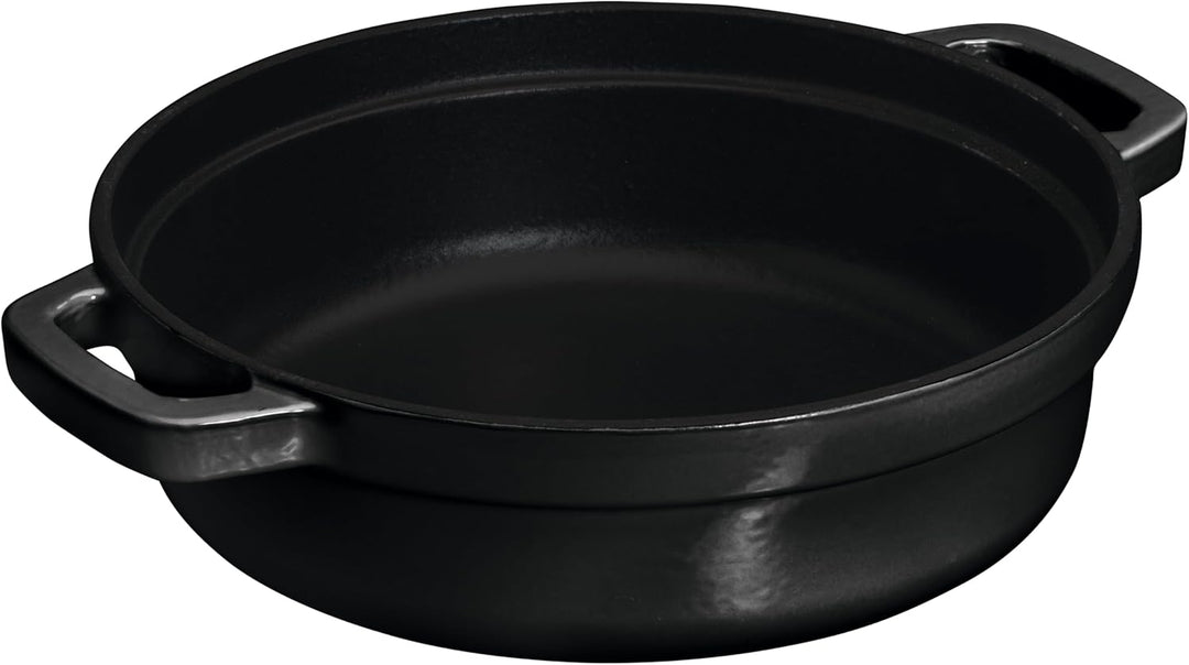 CHEF CUISINE Gusseisernes Kochtopf- & Pfannen-Set, 3-teilig mit Deckel Ofenfest