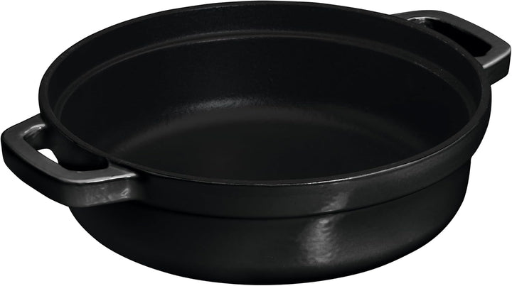 CHEF CUISINE Gusseisernes Kochtopf- & Pfannen-Set, 3-teilig mit Deckel Ofenfest