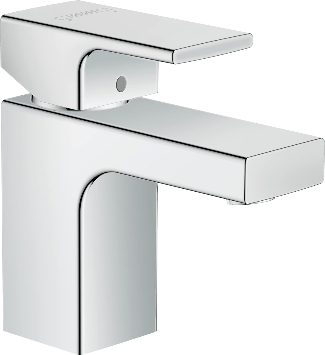 hansgrohe Vernis Shape - Waschtischarmatur ohne Ablauf, Wasserhahn Bad mit Auslauf Höhe 71 mm, Misch