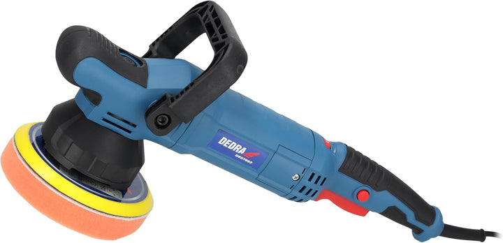 Exzenter-Rotationspoliermaschine, elektrisch, DEDRA, Leistung 900 W, Drehzahl 800-4000 U/Min, Pads ø