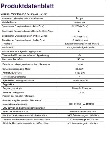 150 mm Abluftventilator mit Rückschlagventil + Integriertes Moskitonetz,Low Wattage,Wandmontage,für