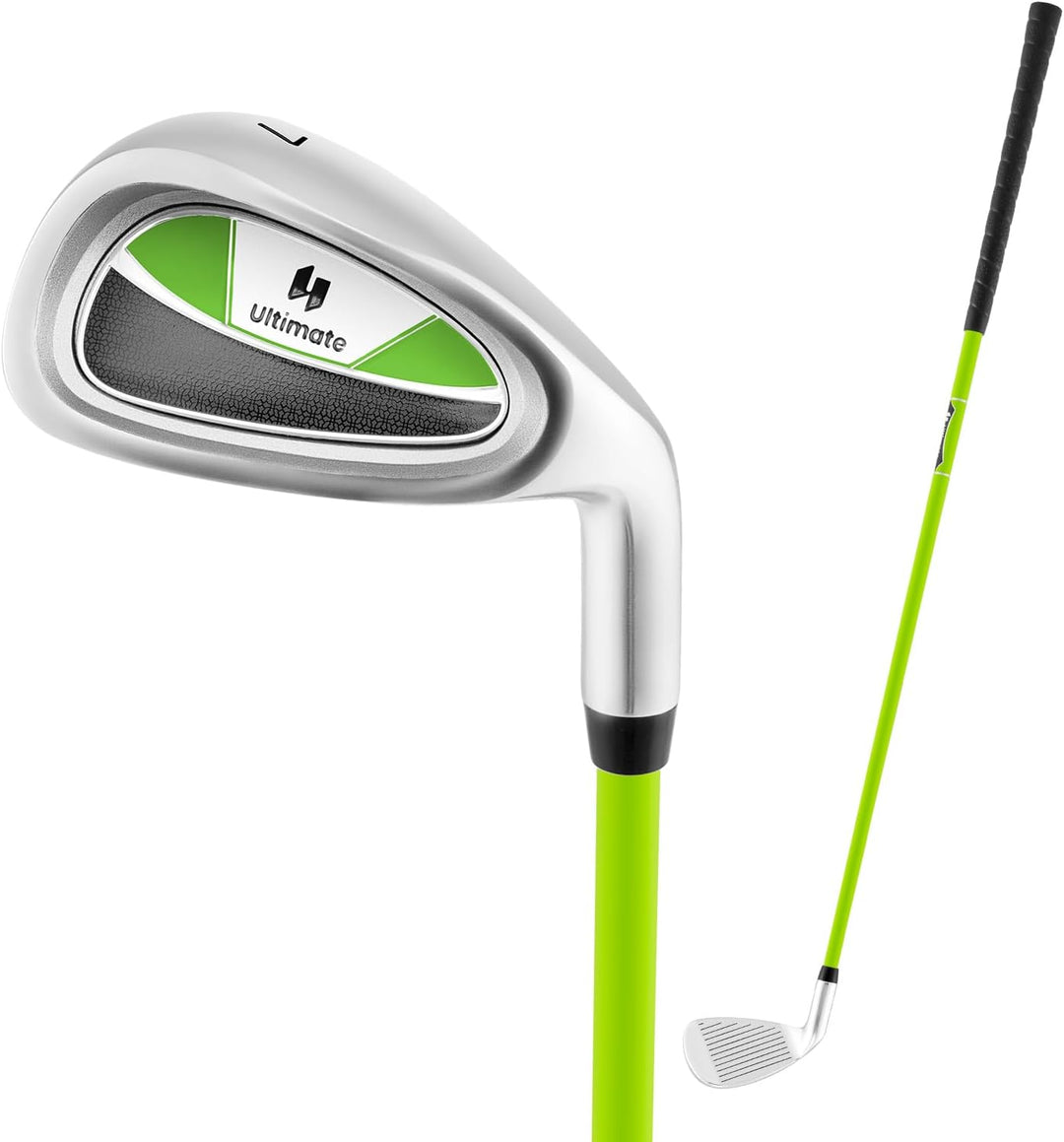 COSTWAY Golf Eisen 7 für Kinder, Golf-Eisen Einzel aus Aluminium für Rechtshänder, Kinder Golfschläg