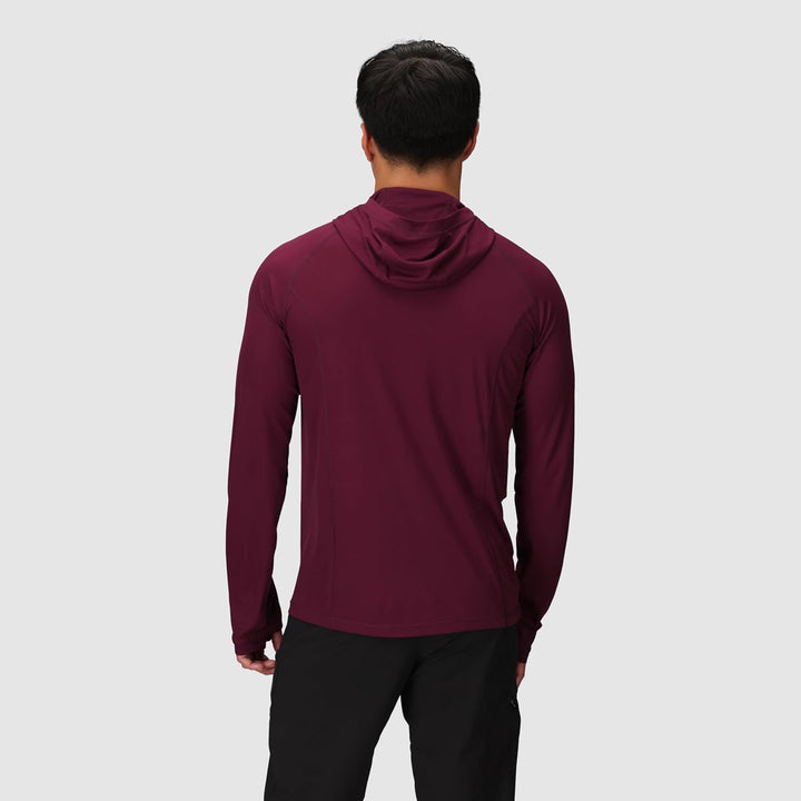 Outdoor Research Men's Echo Hoodie – Quick Drying Active Hooded Sweatshirt XL Winterberry, XL Winter