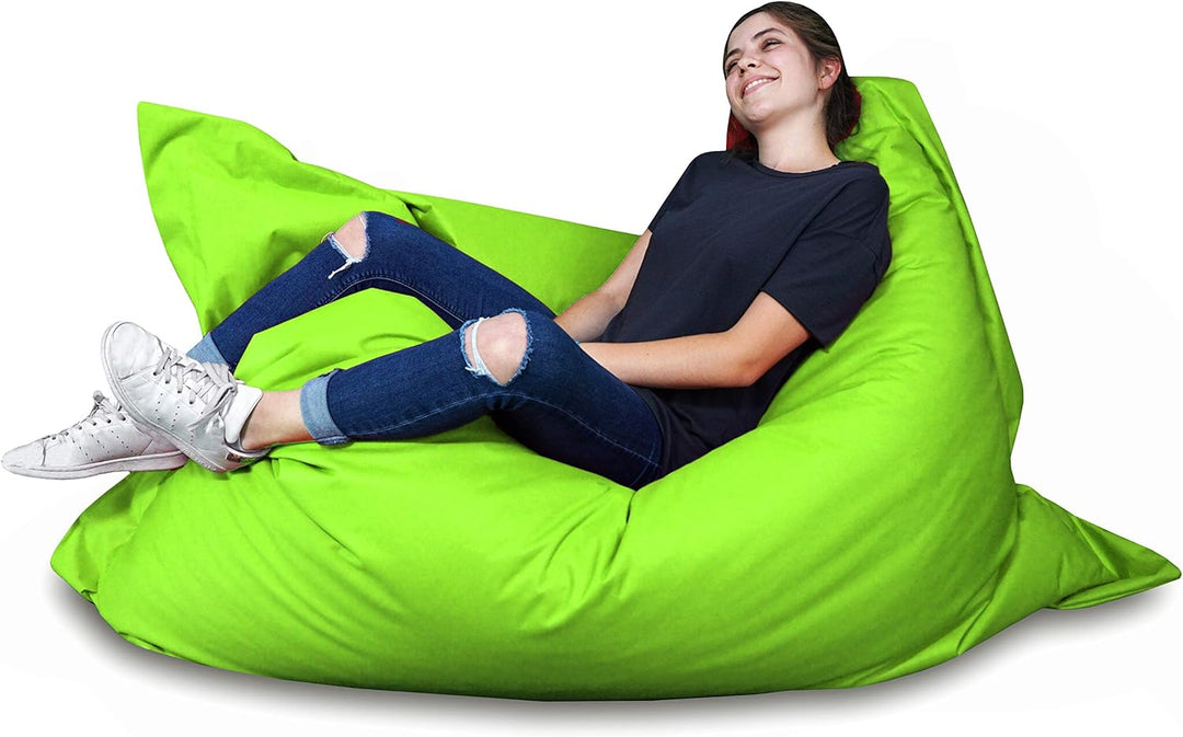 PATCH HOME Orginal Premium Gaming Sitzsack Sitzkissen für In &amp; Outdoor Fertig befüllt in 3 Grössen &amp;