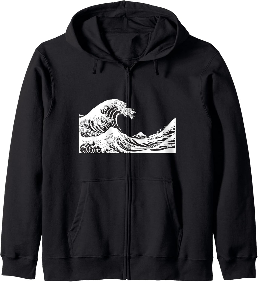 Grosse Welle weg vom Kanagawa Muji Gebirgsjapaner-Geschenk Kapuzenjacke