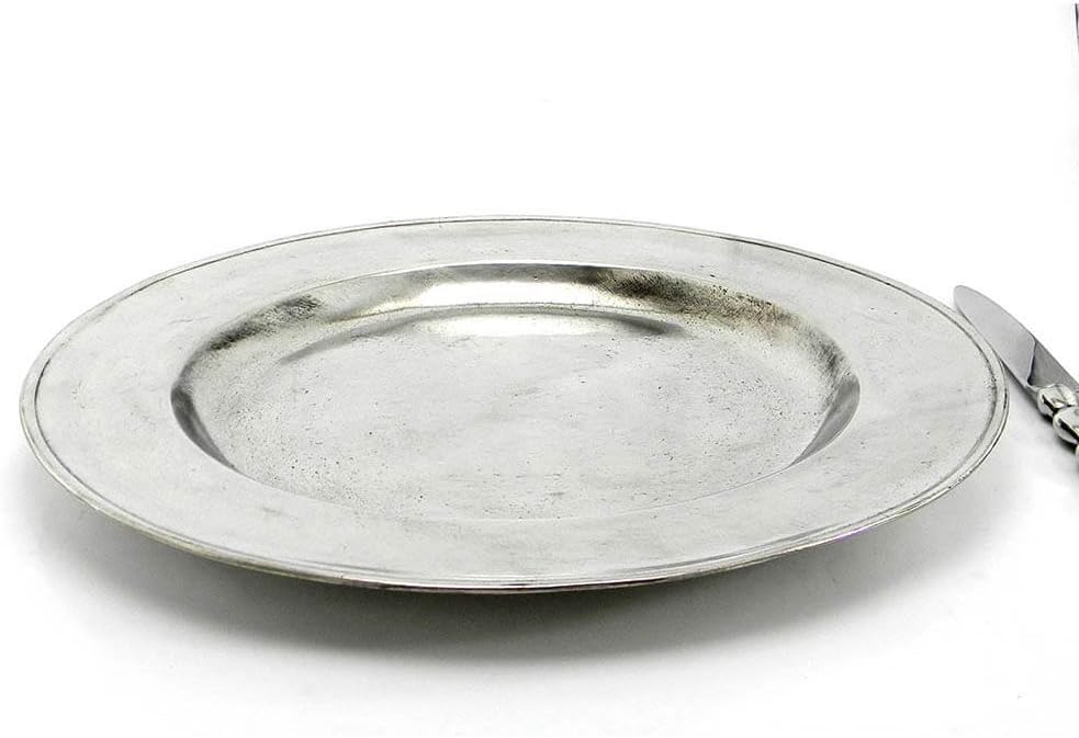 Platzteller aus Zinn minimal design handgefertigt