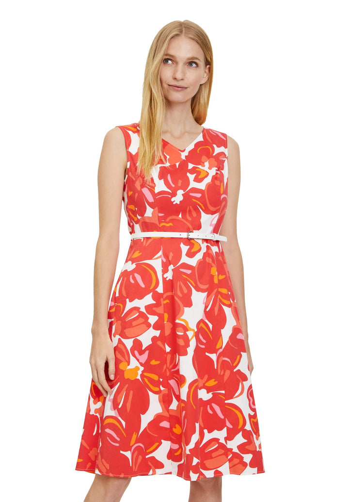 Betty Barclay Damen Kleid 38 Cream/Red, 38 Cream/Red
