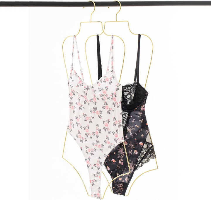 Bikini Badeanzug Aufhänger Draht Körperform Display Unterwäsche hänger 10 PCS (Golden), Golden