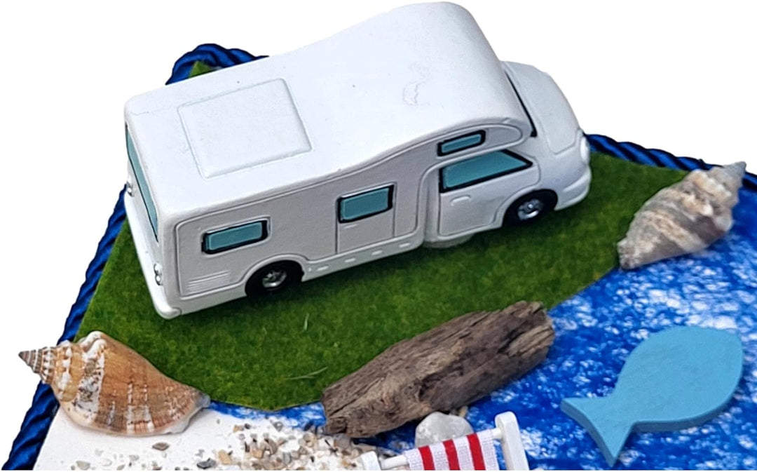 Geldgeschenk Verpackung Camping Urlaub Wohnmobil Liegestuhl Strandurlaub