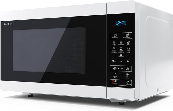 SHARP MS51EW Mikrowelle (Mikrowelle: 900W, 11 Leistungsstufen, Auftaufunktion, Abmessungen: 513x306x