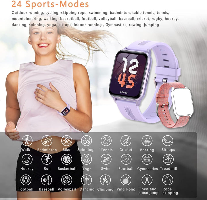 SUPBRO Smartwatch, Fitness Armband Tracker Touch Screen Uhr Wasserdicht IP68 Armbanduhr Smart Watch
