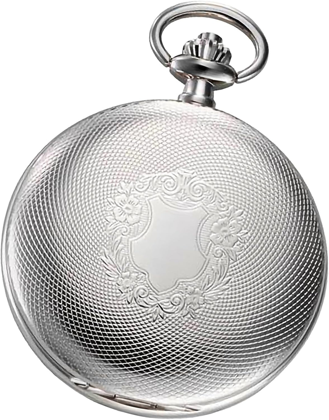 REGENT Herren Taschenuhr Savonnette Klappdeckel 47 MM Quarz Weisses Zifferblatt Arabische Zahlen Dat