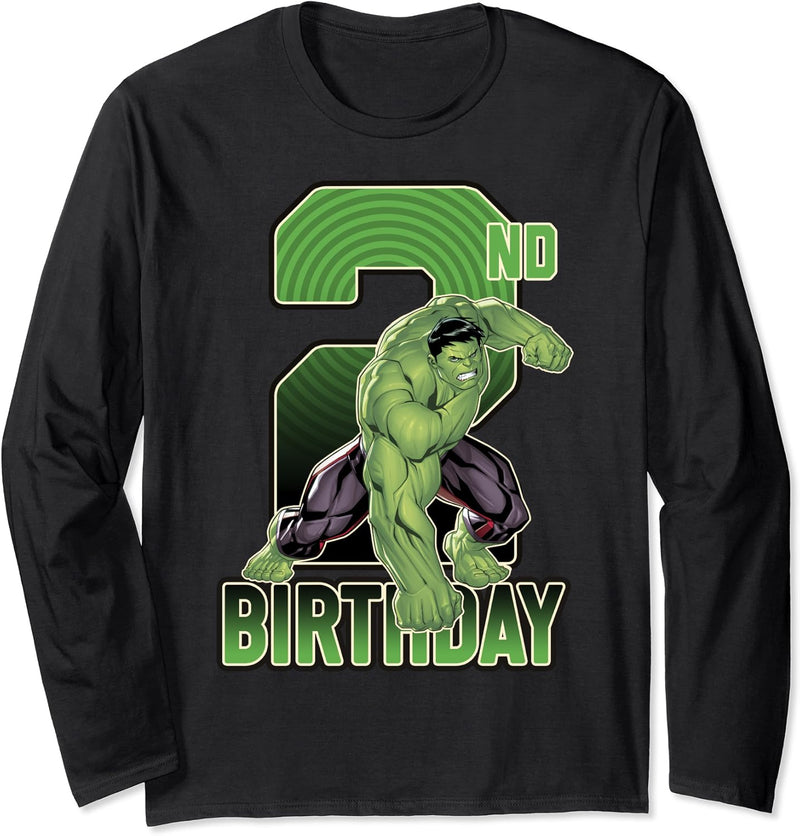 Marvel Hulk Smash 2nd Birthday Langarmshirt