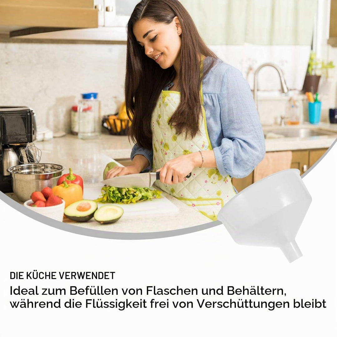 Cabilock Grosser Kunststoff Trichter 10.43 Zoll Weithals Küchenhelfer Für Öl Bier Flüssigkeiten Einf