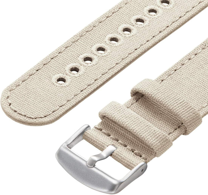 Archer Watch Straps - Canvas-Uhrenarmbänder für Apple Watch 40/41/42mm Alabaster, Silber, 40/41/42mm