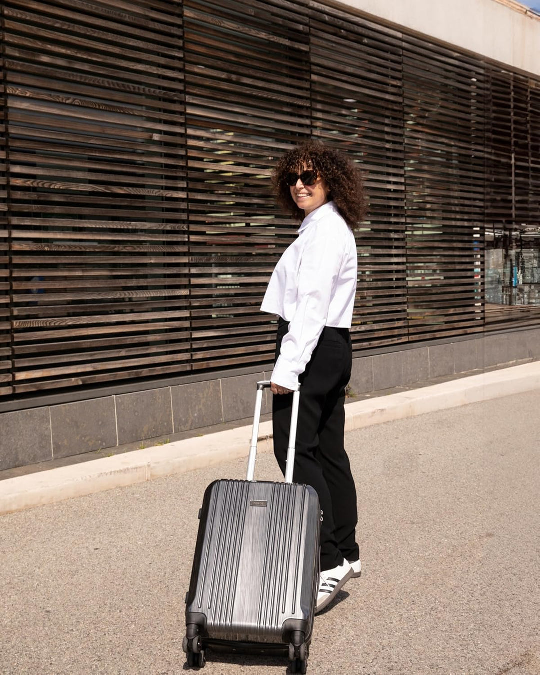 FERGÉ Kofferset Hartschale 3-teilig + TSA Schloss Cannes Trolley-Set - Handgepäck 55 cm, L und XL 3e