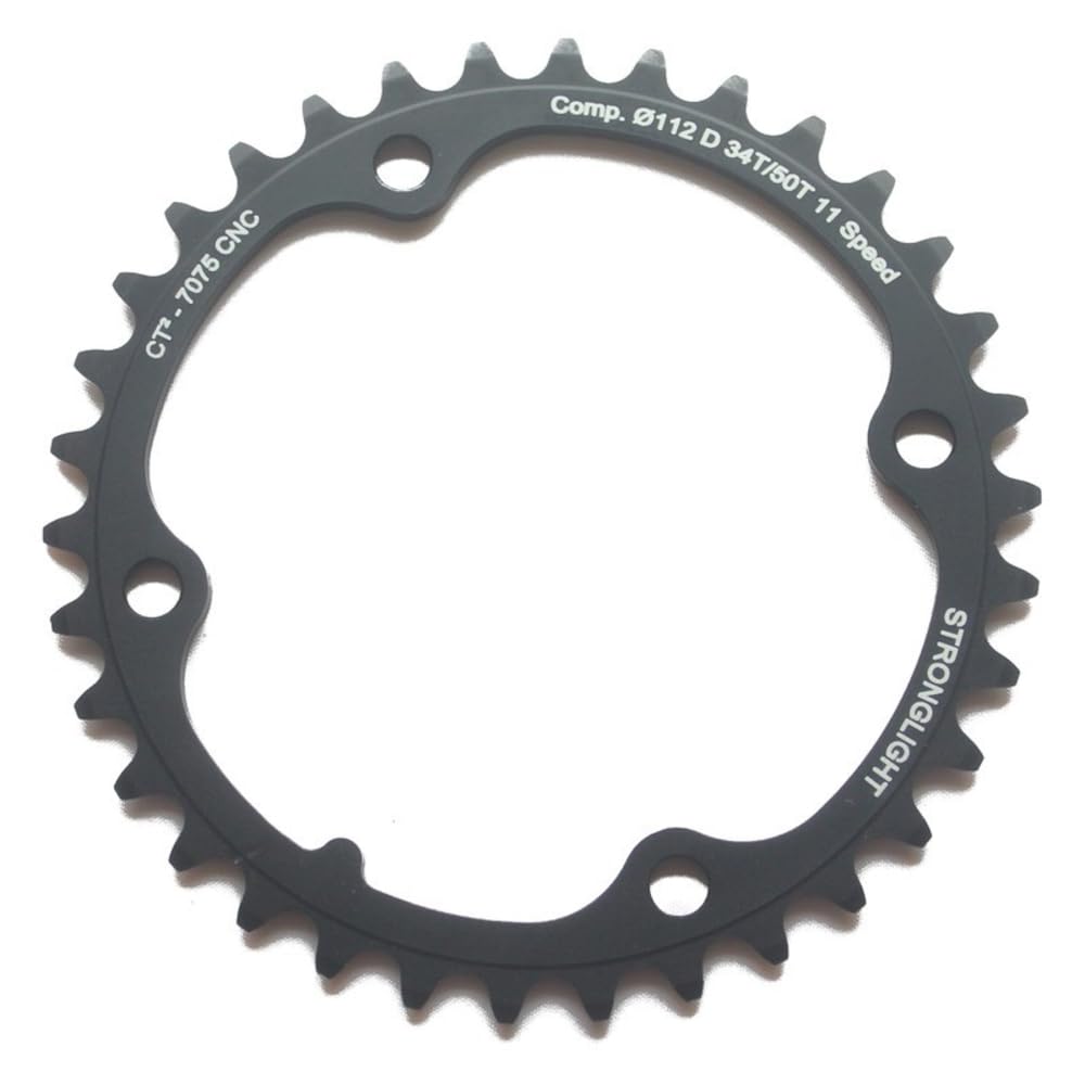Stronglight Type F Kettenblatt (145/112mm | innen | 36 Zähne | 11-Fach) Schwarz, Schwarz