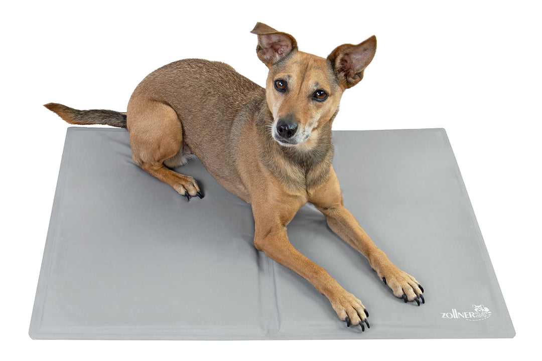 ZOLLNER Kühlmatte für kleine Hunde, ca. 50x65 cm, selbstkühlend, hellgrau S hellgrau, S hellgrau