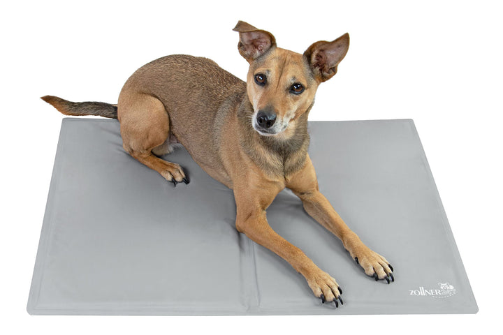 ZOLLNER Kühlmatte für kleine Hunde, ca. 50x65 cm, selbstkühlend, hellgrau S hellgrau, S hellgrau