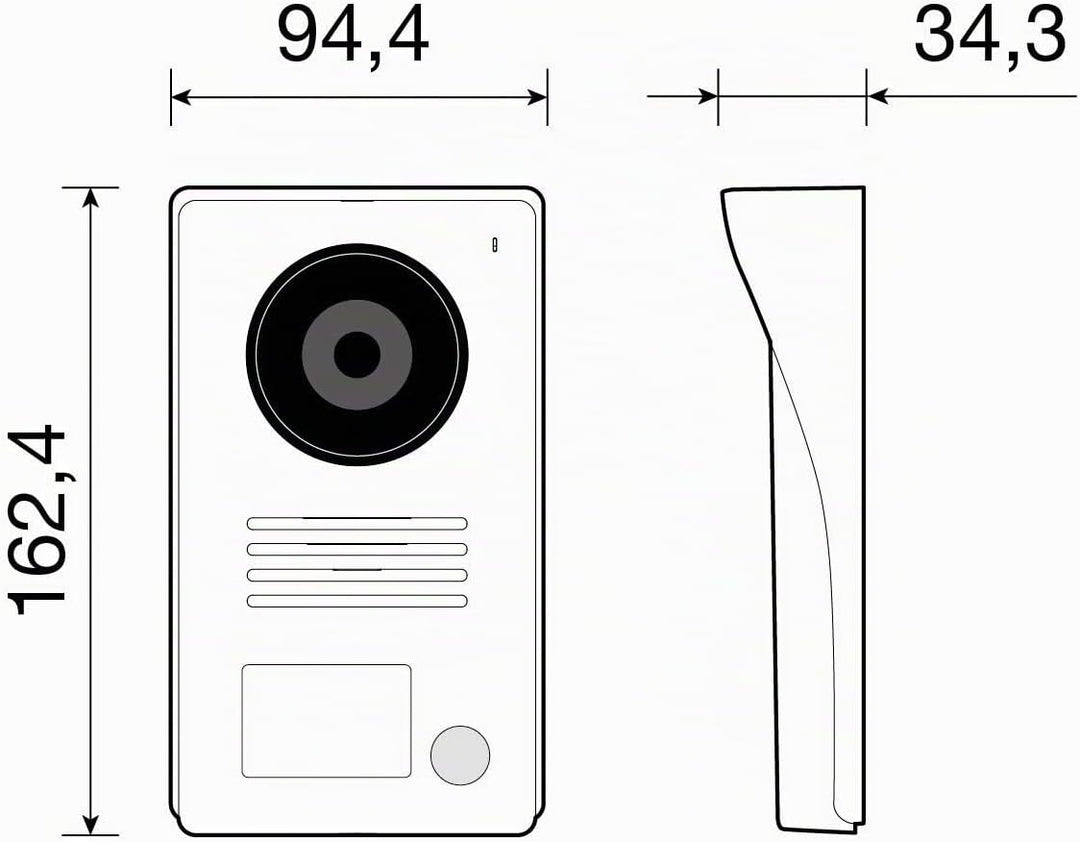 VIMAR K40915 Videosprechenalagen-Set enthält Freisprech-Touchscreen-Videohaustelefon LCD 7in 1-Taste