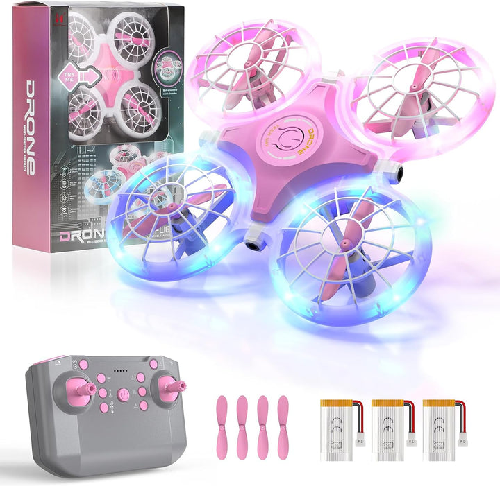 ShinePick Mini-Drohne für Kinder von 6 bis 10 Jahren mit LED-Lichteffekten, Spielzeug für Jungen und
