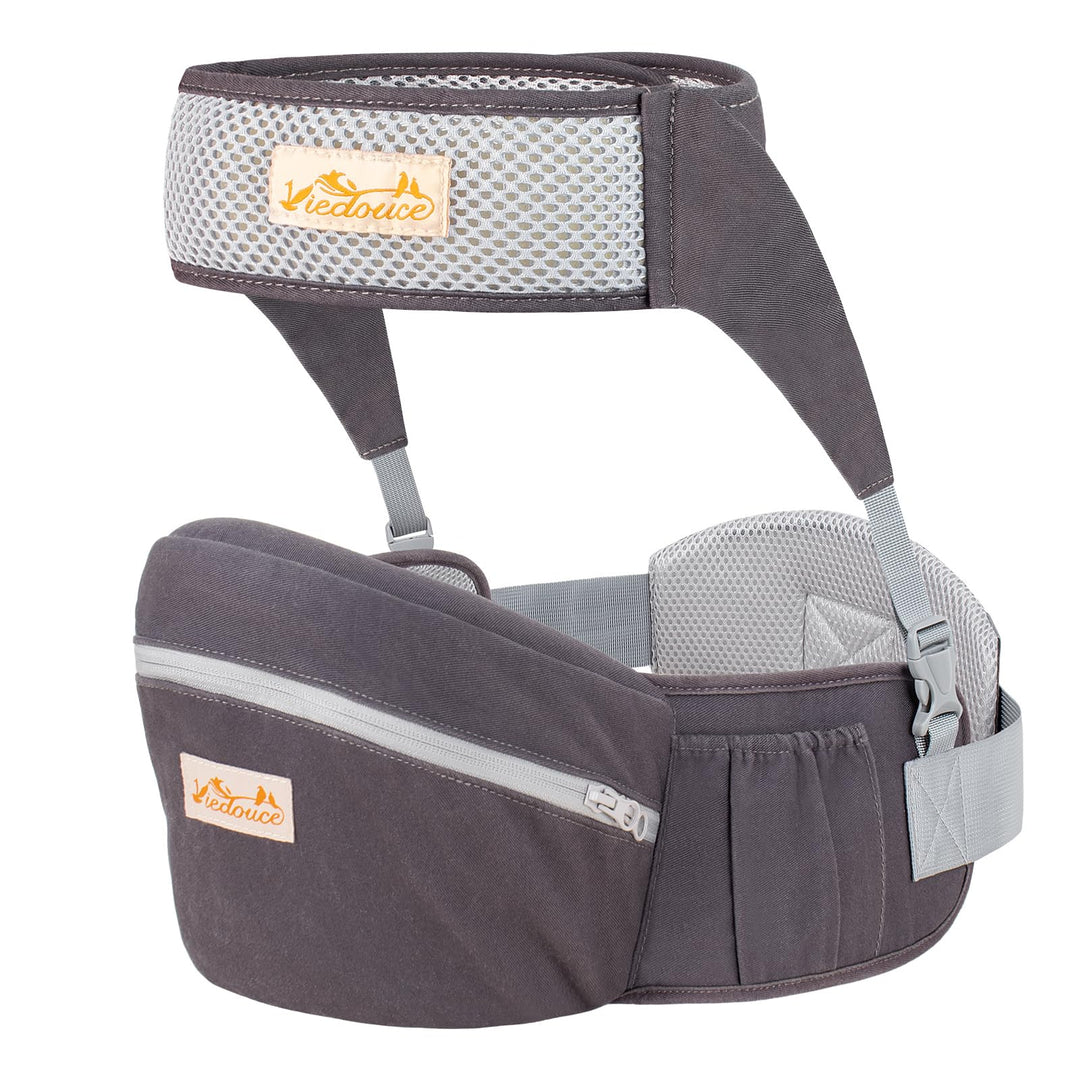 Viedouce Hüftsitz Baby, Ergonomische Hüfttrage Trageshilfe mit Sicherheitsgurt Schutz für Babys und