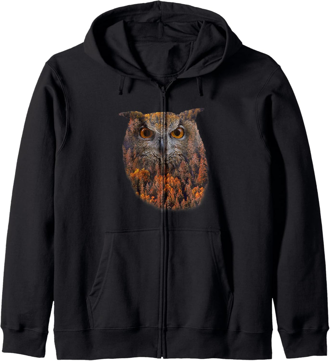 Waldtiere Natur Geschenke Ornithologen Kauz Eule Kapuzenjacke