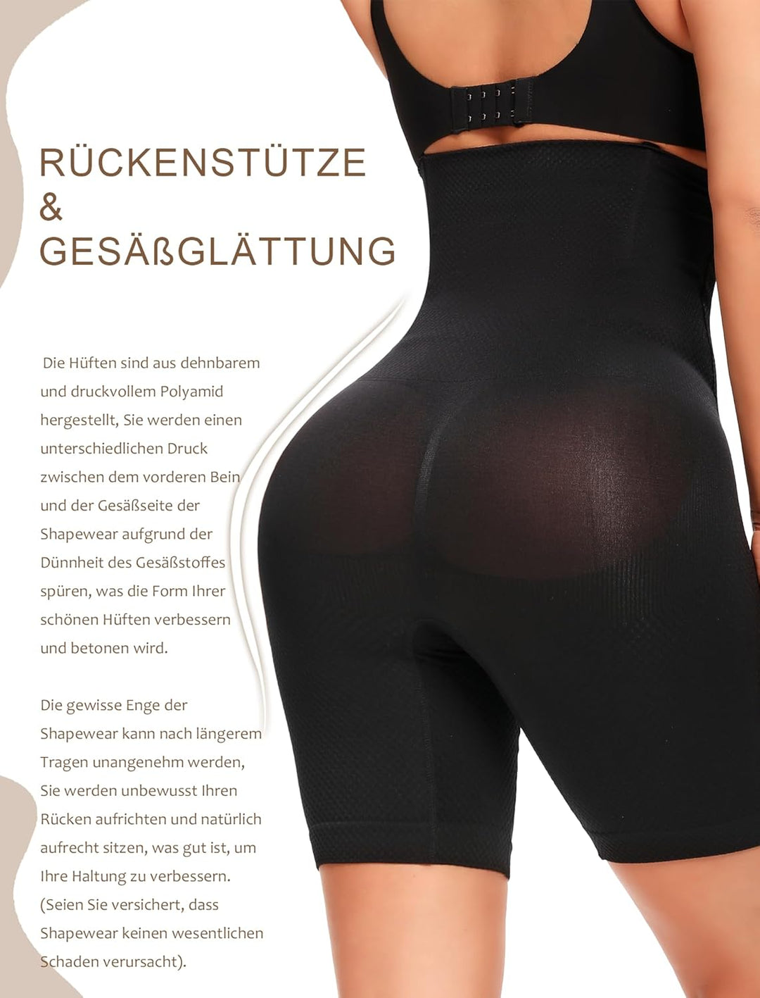 SURE YOU LIKE Taillenformer Shapewear Damen Bauchweg Miederpant Damen Bauchweg Unterhose Mit Korsett