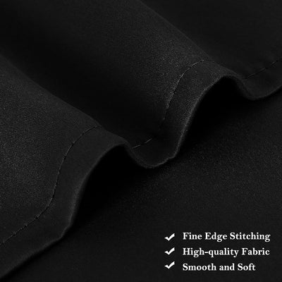 PiccoCasa 2er Set Gardine für Küche Polyester Scheibengardine Kurzgardine Blickdicht Kleine Gardine