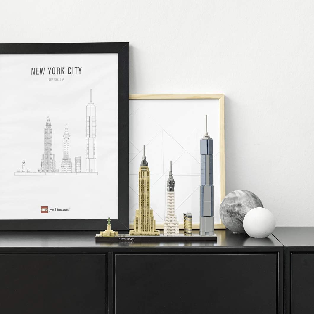 LEGO Architecture New York City 21028, Build It Yourself New York Skyline Model Kit for Adults and K